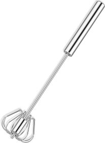 Hand Push Rotary Whisk Blender Versatile Milk Frother Mixer Stirrer Kitchen Tool