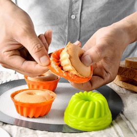 12pcs/Set; Silicone Baking Cups; Reusable Cupcake Liners; Home Cake Molds; Standard Size Muffin Liners; Baking Tools; Kitchen Gadgets - Various Color