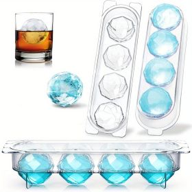 1 Ice Mold; Ice Cube Tray For Freezer; Cocktail Whiskey Bourbon 2 Inch Large Ice Cube Mold; Diamond Ice Ball Maker Mold - 1