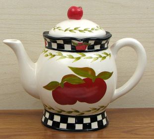 Ceramic Apple Teapot - 049-10913