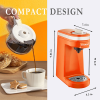 CHULUX Coffee Maker Single-Serve Coffee Machine for Capsule,Orange - Orange