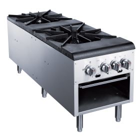 Capacity  Commercial Stock Pot With Four  Burner Count - silver - stainless steel