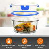 24-Piece Food Storage Containers Superior Glass Food Storage, 11-35 oz. Capacity - blue