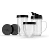 11 Piece Personal Blender – Silver / Black - Silver / Black