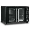 Gourmia Digital French Door Air Fryer Toaster Oven, Black - black