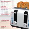 Brentwood Select TS-447S 1,500-Watt Extra-Wide Stainless Steel 4-Slice Toaster - Brentwood Select