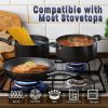 15-Piece Nonstick Cookware Set - black