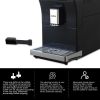 Dafino Greasy Golden Espresso Coffee Machine, Black - Customizable & Automatic - Black