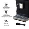 Espresso Machine with Milk Frother - Fully Automatic for Perfect Coffee, Black - Black