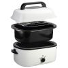 Kitchen White 20 24 26 QT Stainless Steel Chicken Electric Turkey Roaster With See-through Lid - as Pic