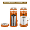 CHULUX Coffee Maker Single-Serve Coffee Machine for Capsule,Orange - Orange