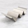 2pcs Taco Holders; Stainless Steel Taco Bracket Tray; Mexican Tortilla Tray; Suitable For Baking; Dishwasher And Barbecue; Kitchen Accessories - 2pcs