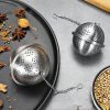 1pc 304 Stainless Steel Seasoning Ball; Thickened Ball Tea Strainer; Spice Filter; Kitchen Gadget - 304 Seasoning Ball