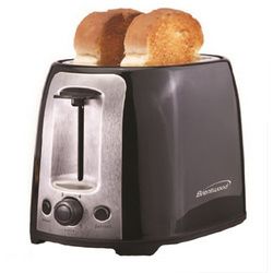 Brentwood 2 Slice Cool Touch Toaster ; Black and Stainless Steel - TS-292B (Color: Black)