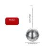 1pc 304 Stainless Steel Seasoning Ball; Thickened Ball Tea Strainer; Spice Filter; Kitchen Gadget - 304 Seasoning Ball