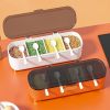 1pc; Four-grids Seasoning Box; Household Light Seasoning Jar; Seasoning Jar; Flavors Jar; Seasoning Container; Spice Storage Box For Kitchen