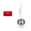 1pc 304 Stainless Steel Seasoning Ball; Thickened Ball Tea Strainer; Spice Filter; Kitchen Gadget - 304 Seasoning Ball