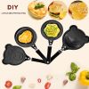 1pc Breakfast Mini Omelette Pan Creative Cute Cartoon Diy Omelette Pan Non-Stick Pan Kitchen Fried Egg Pan