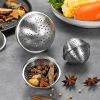 1pc 304 Stainless Steel Seasoning Ball; Thickened Ball Tea Strainer; Spice Filter; Kitchen Gadget - 304 Seasoning Ball